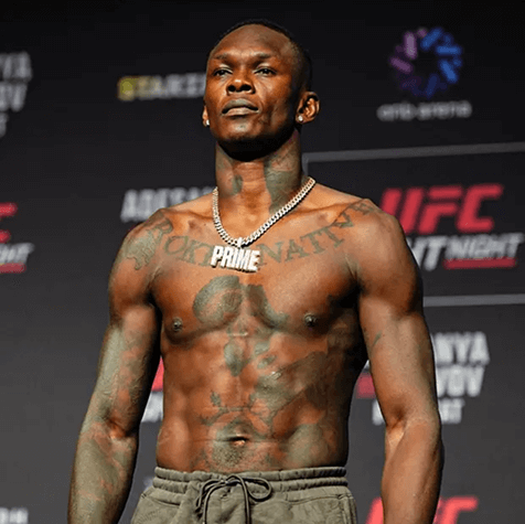 UFC fighter at a weigh-in