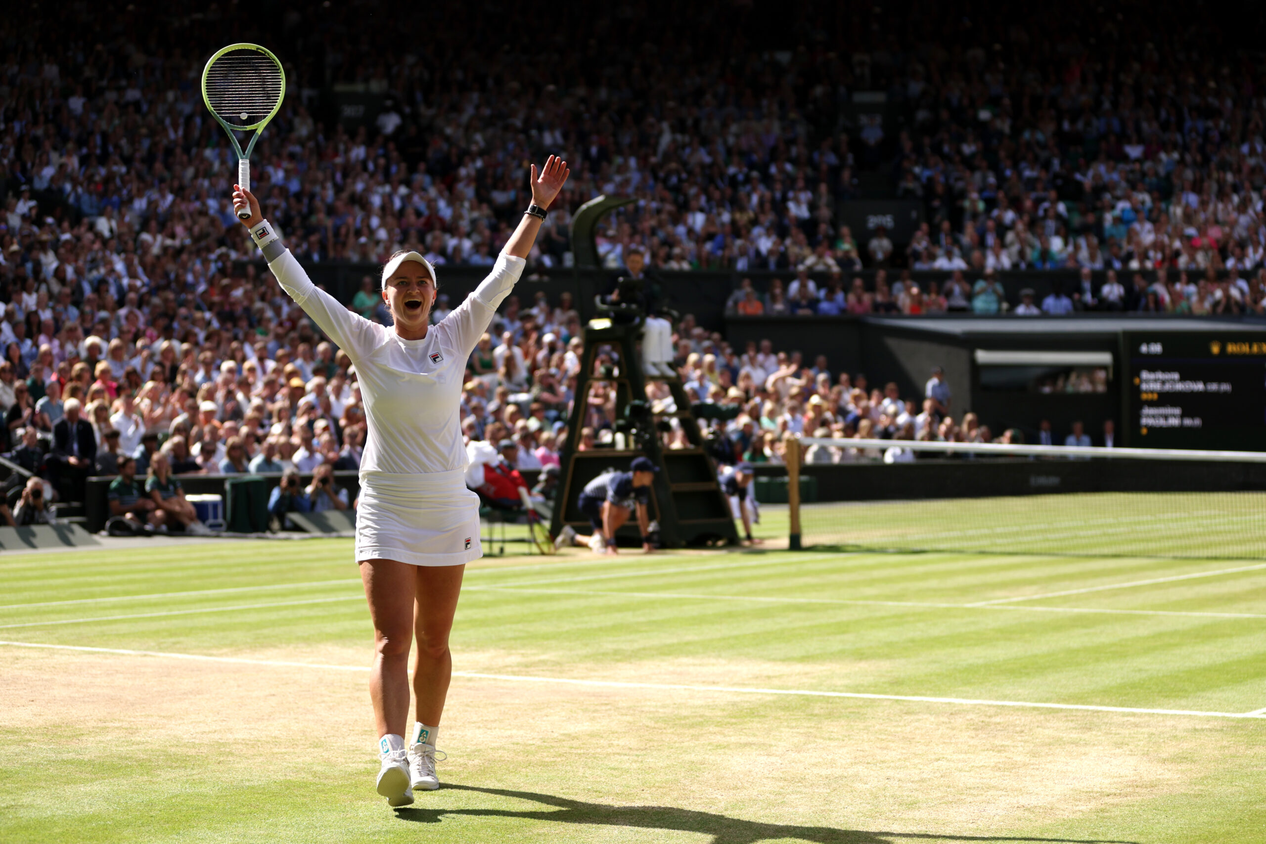 Tennis player at Wimbledon
