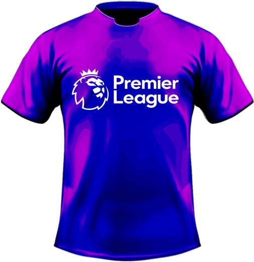 Purple training top with the partner logo across the chest